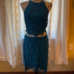 Guess Blue Crotchet Lace Two Piece